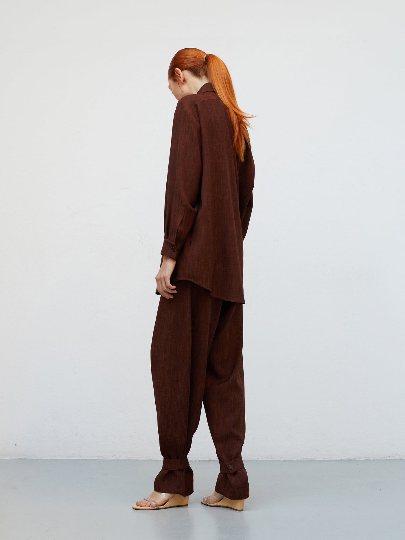 Chemise Écorce | Structured Wool Overshirt - VANHERÈEN