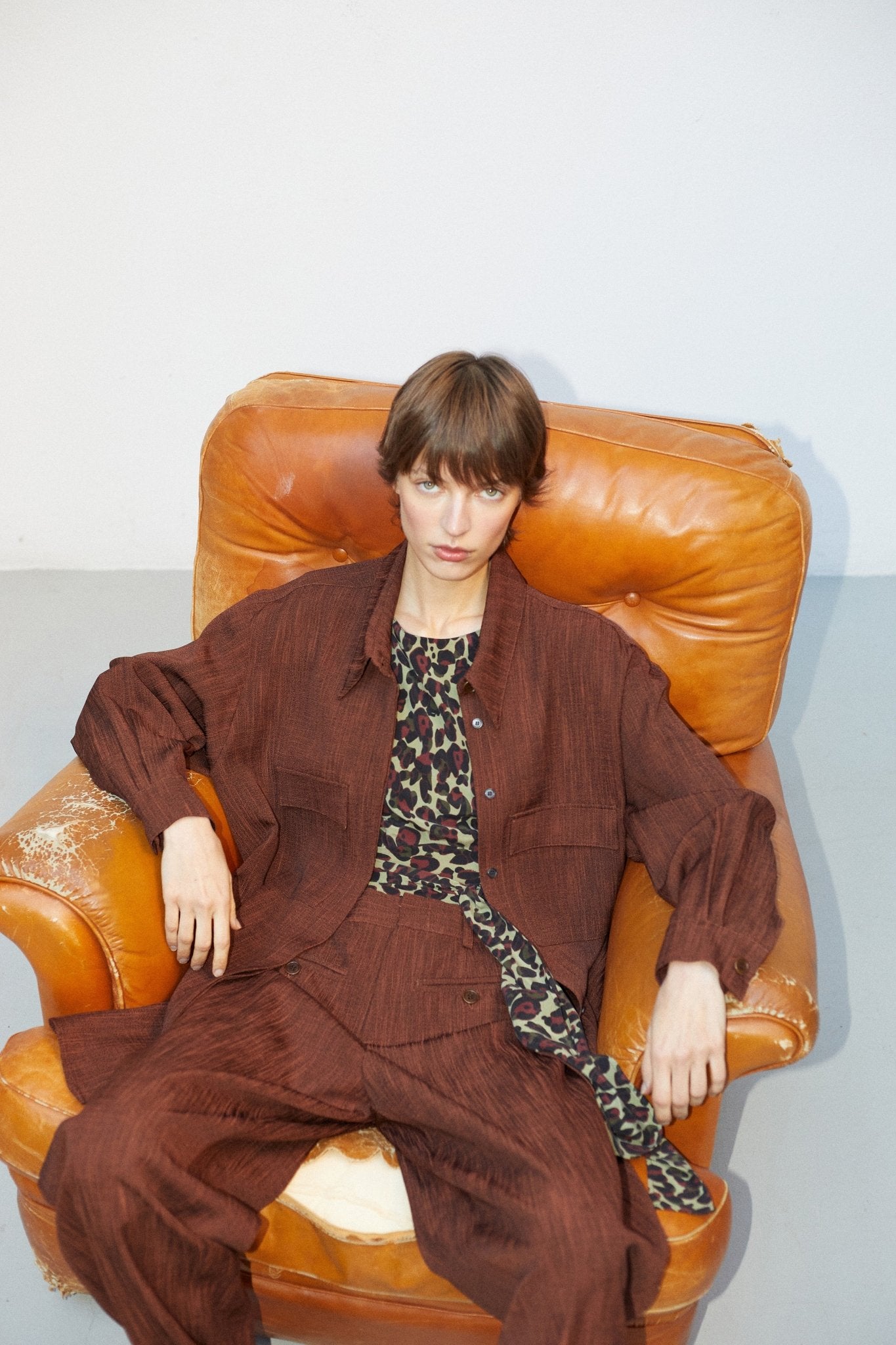 Chemise Écorce | Structured Wool Overshirt - VANHERÈEN