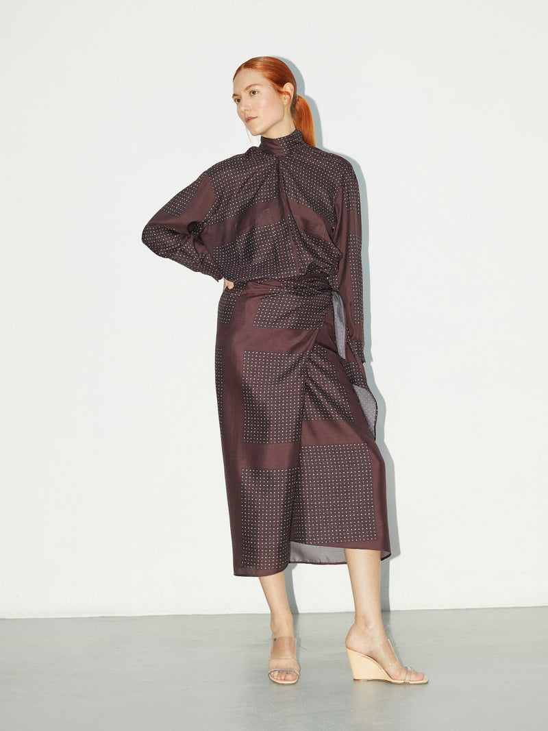 Chemise Séquence | Archive Silk - Wool Overshirt - VANHERÈEN