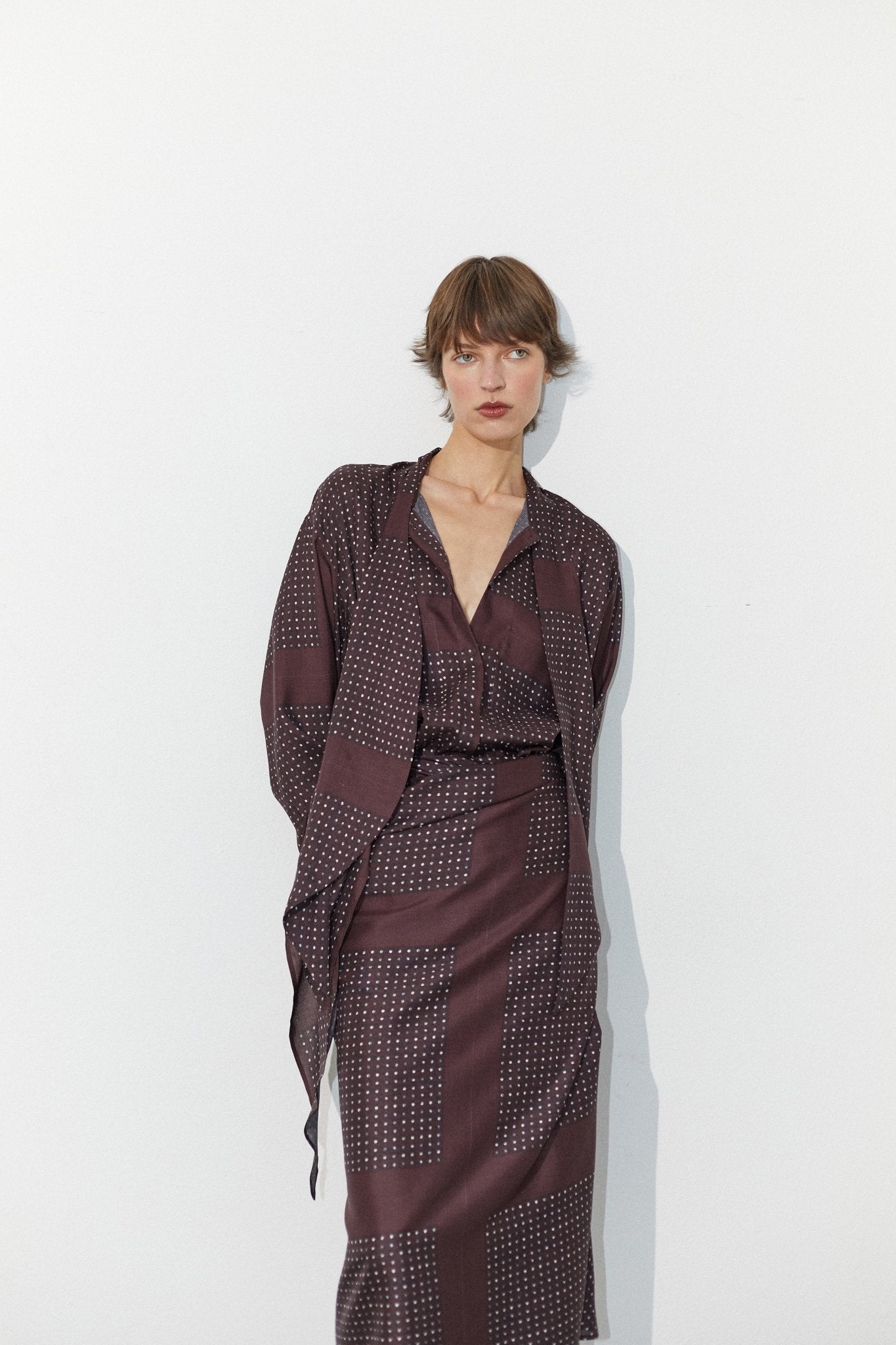Chemise Séquence | Archive Silk - Wool Overshirt - VANHERÈEN