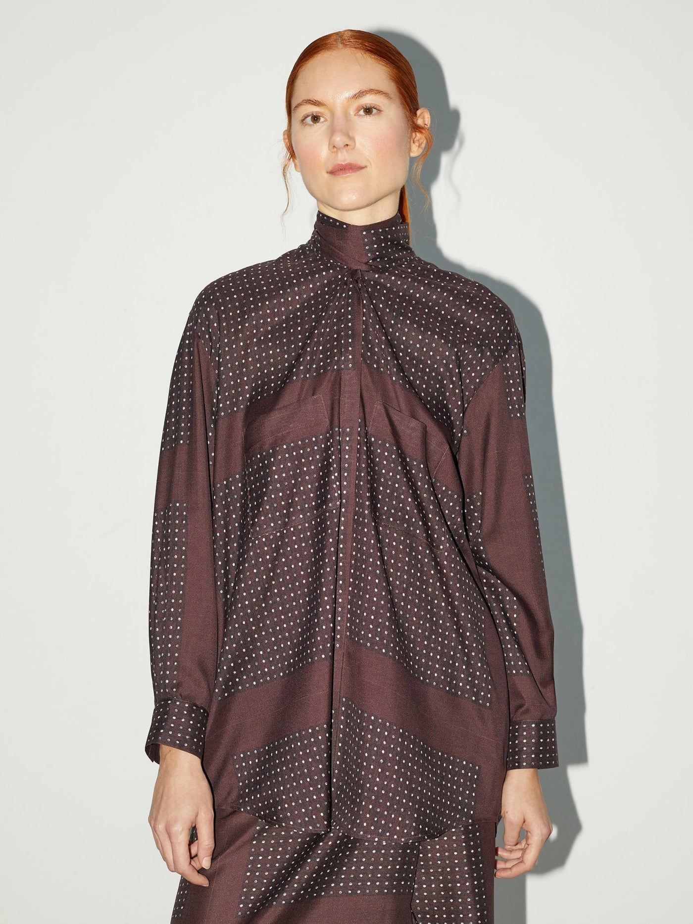 Chemise Séquence | Archive Silk - Wool Overshirt - VANHERÈEN