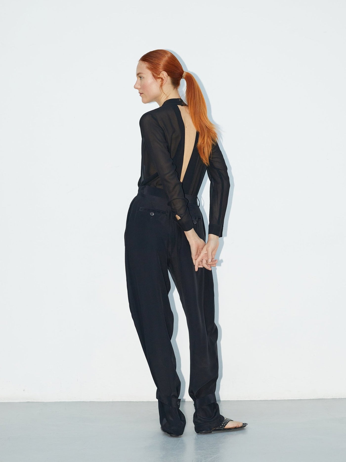 Pantalon Volute | Transformable Silk Trousers - VANHERÈEN
