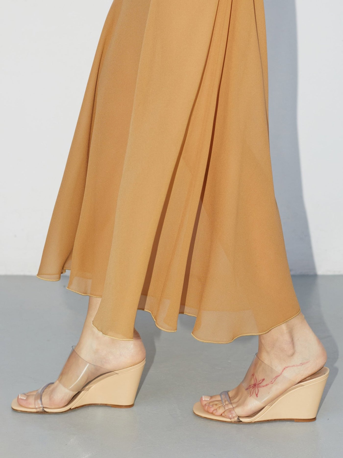 Seconde Peau | Hybrid Cupro & Silk Maxi Skirt - VANHERÈEN