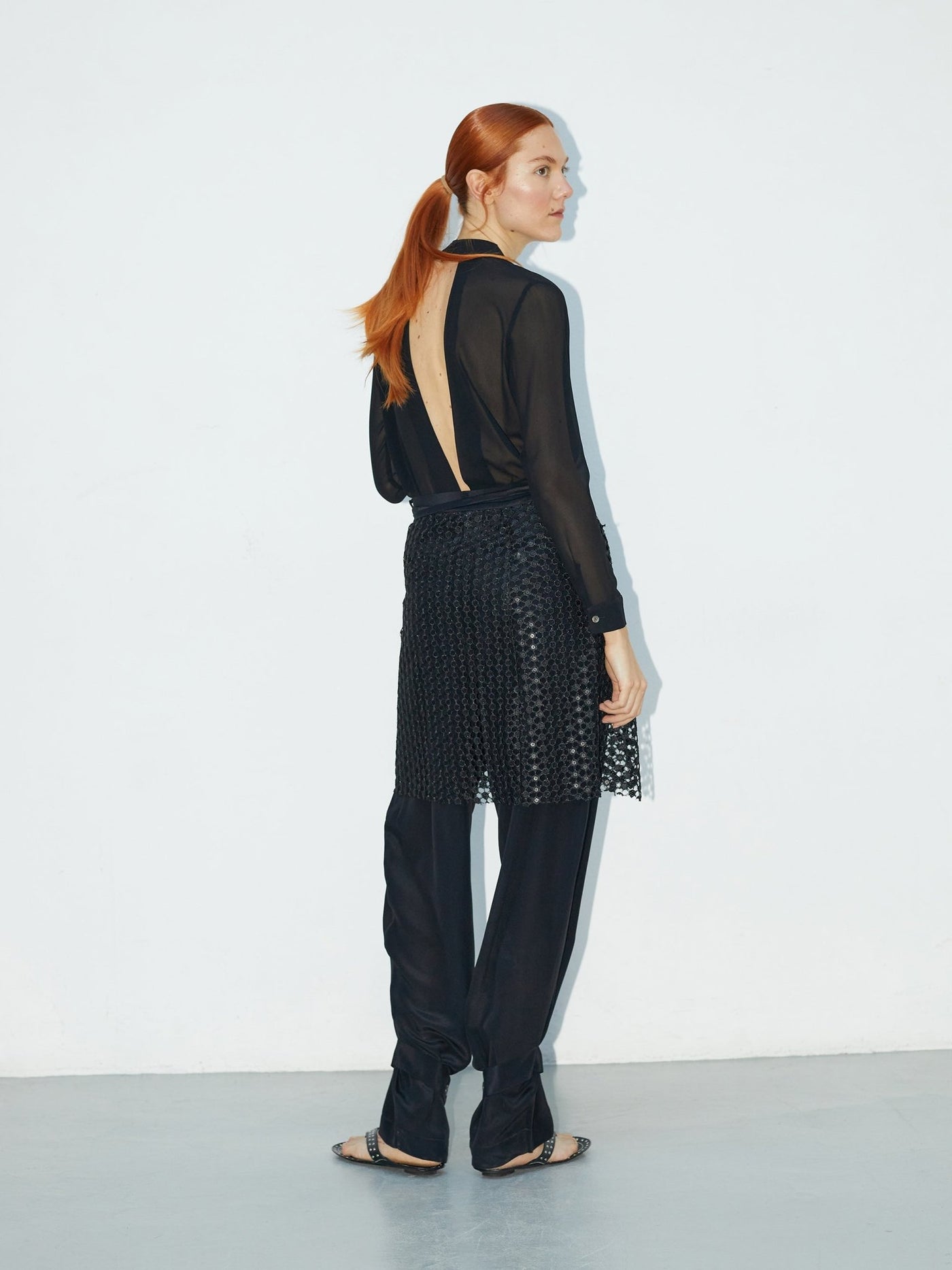 Sillage Noir | Sequined Layering Pareo (Limited) - VANHERÈEN